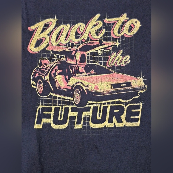 Back to the Future Black T-Shirt, Mens Size XL. - Picture 2 of 3